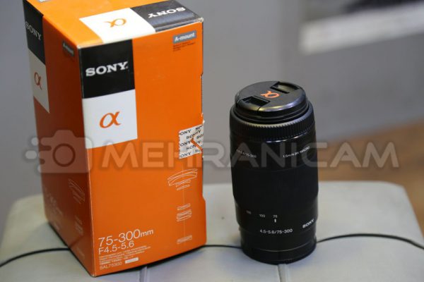 لنز دست دوم sony 75_300mm f4.5-5.6 a mount