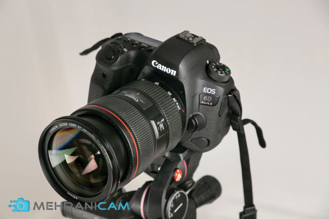 دوربین فول فریم Canon EOS 6D Mark II مجهز به لنز Canon EF 24-70mm f/2.8L